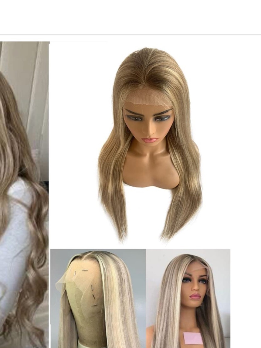 Blonde Wig Human Hair